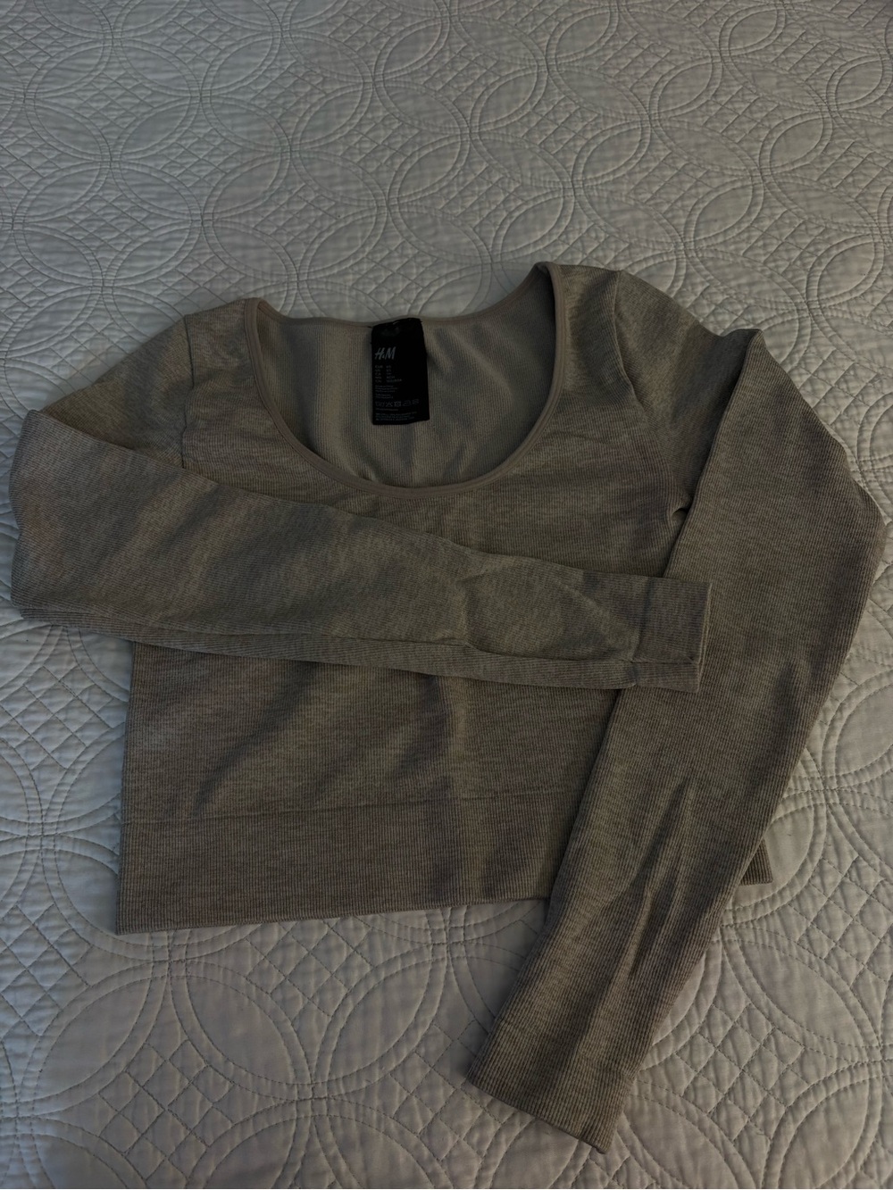H&M Neutral Taupe Scoop Neck Knit Top - Picture 1 of 3